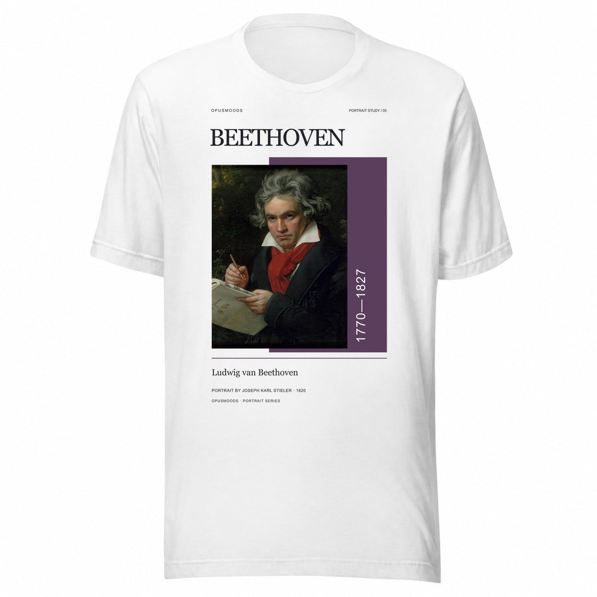 05 Beethoven Portrait — OPUSMOODS Unisex T-Shirt