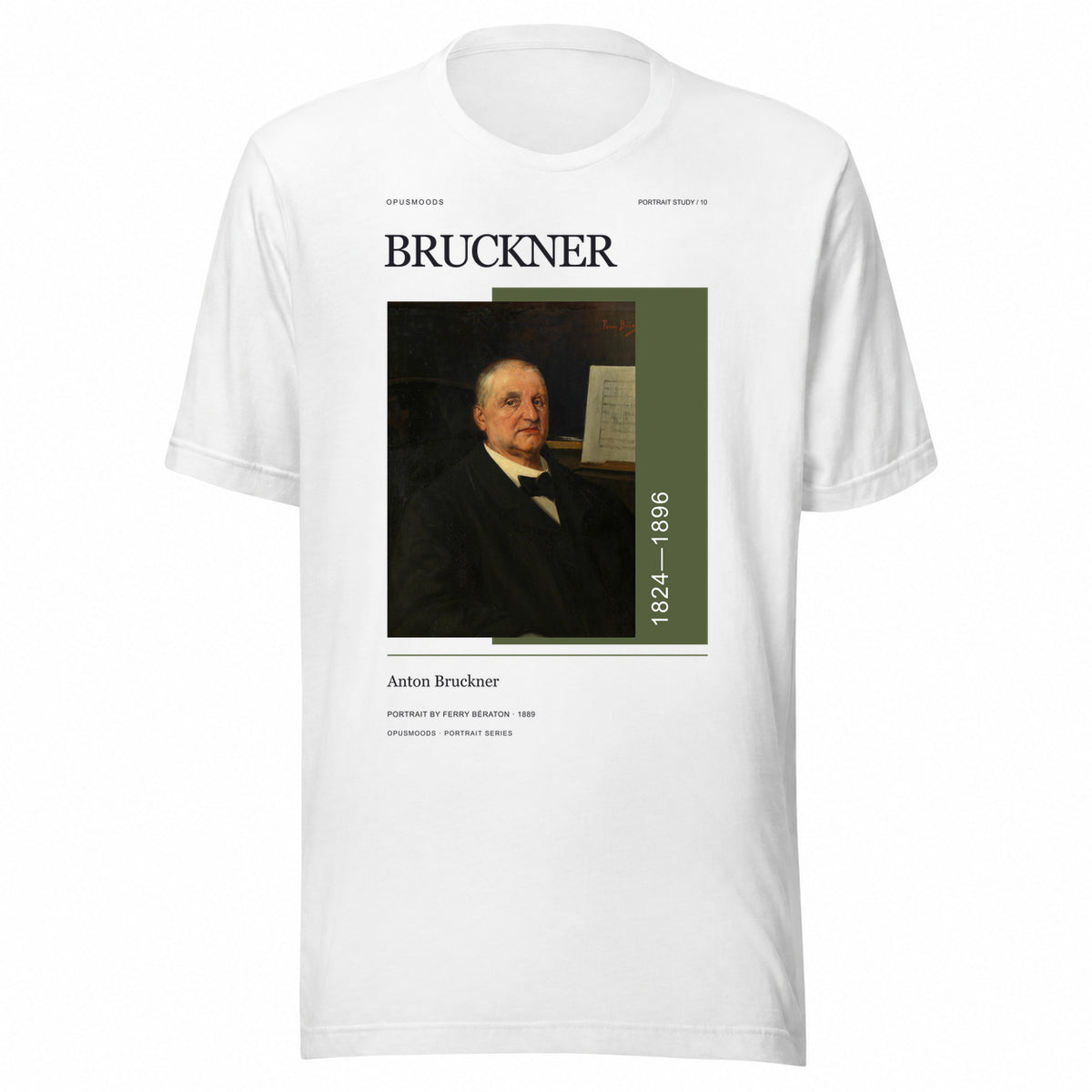 10 Anton Bruckner Portrait — OPUSMOODS Unisex T-Shirt
