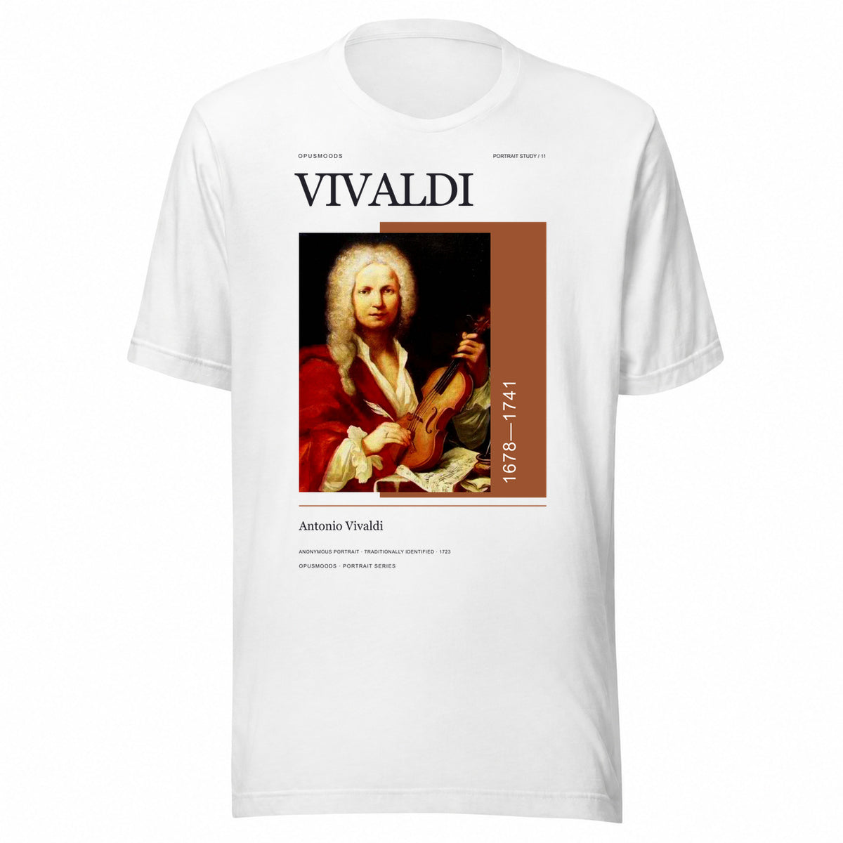 11 Antonio Vivaldi Portrait — OPUSMOODS Unisex T-Shirt