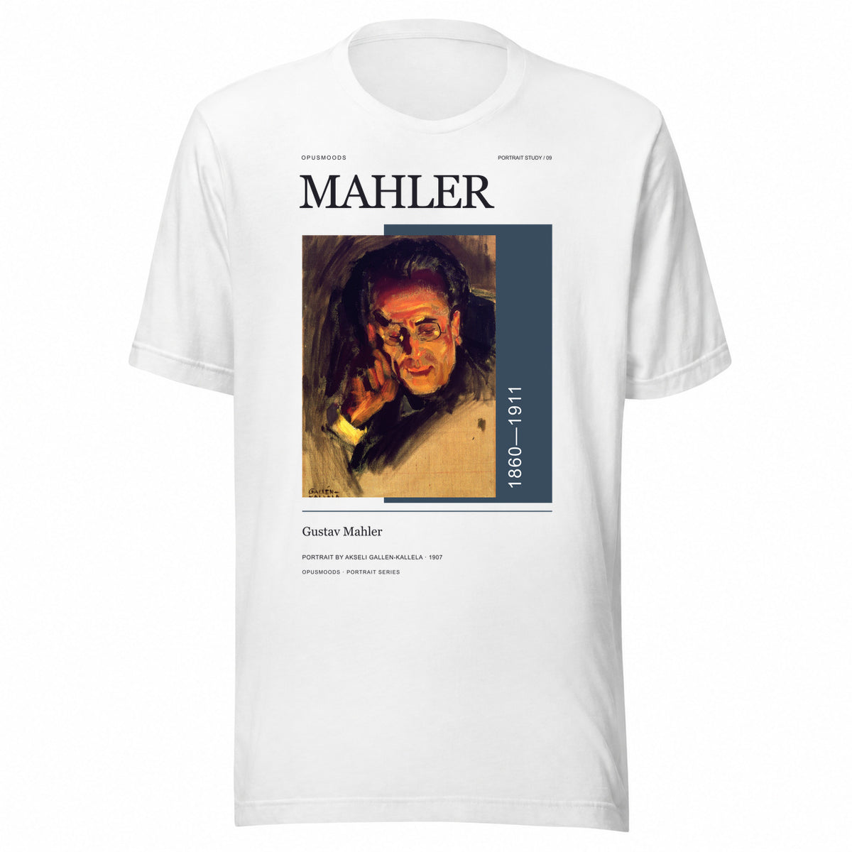 09 Gustav Mahler Portrait — OPUSMOODS Unisex T-Shirt
